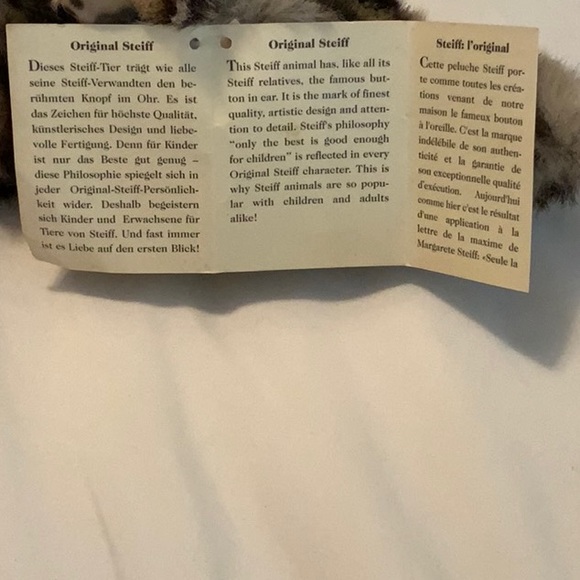 Steiff- Vintage -Cat-Jungkatze 16- 074813- Button in Ear- Perfect Condition - Picture 8 of 11